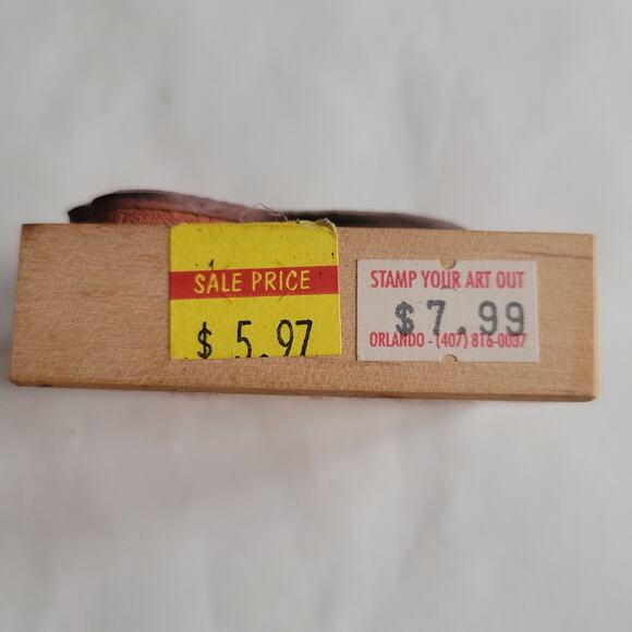 Vintage 1993 Rubber Stamp Retriever Dog Realistic Mounted - Picture 4 of 4